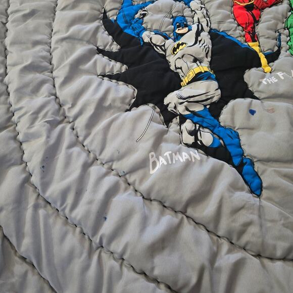 Pottery Barn Kids Justice League Sleeping Bag 57" X 26" Batman Superman - Picture 8 of 9